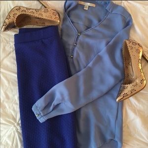 Royal Blue Elle skirt, size small